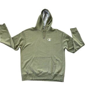 Share Champion Athletic Wear Hoodie Mens Large Army Green Knit Pullover